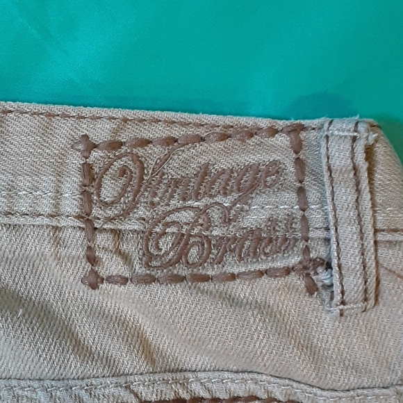 VINTAGE BRASS Tan , Distressed  JEANS, Size 32x32 - Picture 7 of 11
